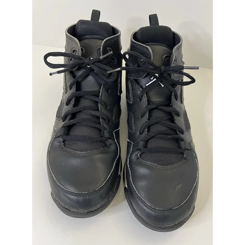 Nike Air Jordan Flight Club 91 BG Boys Size 7Y Black Basketball Shoes Sneakers